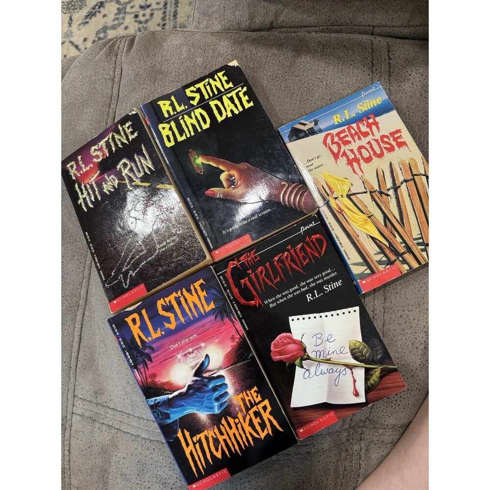 R.L. Stine Vintage Horror 5 Book Lot The Girlfriend 1st Print Point Scholastic